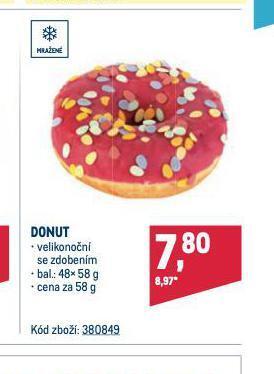 Makro Donut nabídka
