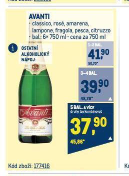 Makro Avanti nabídka