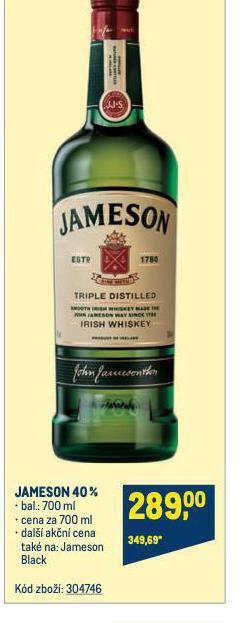 Makro Jameson 40% nabídka