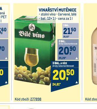 Makro Vinařství mutěnice nabídka