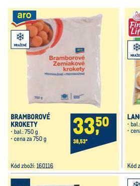 Makro Bramborové krokety nabídka