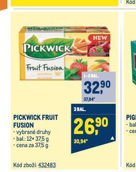 Makro Pickwick fruit fusion nabídka