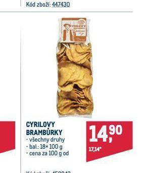 Makro Cyrilovy brambůrky nabídka