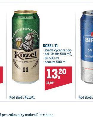 Makro Pivo velkopopovický kozel 11 nabídka