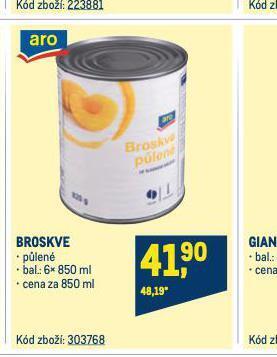 Makro Broskve nabídka