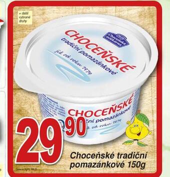 Hruška Choceňské tradiční pomazánkové nabídka