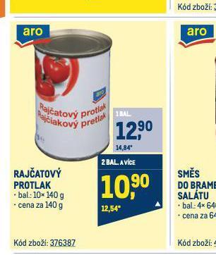 Makro Rajčatový protlak nabídka