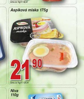 Hruška Aspiková miska nabídka