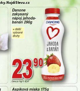 Hruška Danone zakysaný nápoj jahoda-banán nabídka