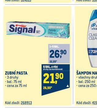 Makro Signal zubní pasta nabídka