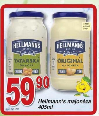Hruška Hellmann´s tatarská omáčka, majonéza nabídka