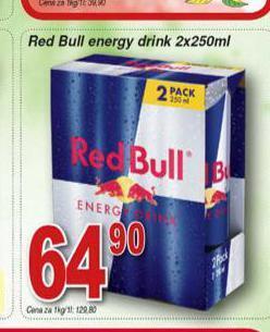 Hruška Red bull energy drink nabídka
