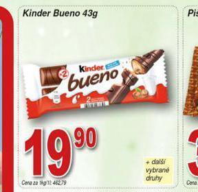 Hruška Kinder bueno nabídka