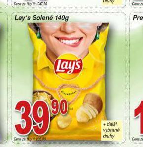 Hruška Lay´s solené nabídka