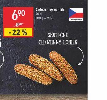 Globus Celozrnný rohlík nabídka