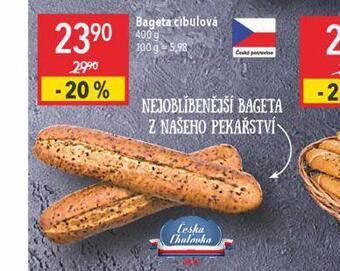 Globus Bageta cibulová nabídka