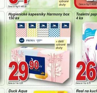 Hruška Harmony hygienické kapesníky nabídka