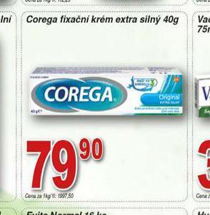 Hruška Corega fixační krém extra silný nabídka