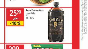 Globus Royal crown cola nabídka
