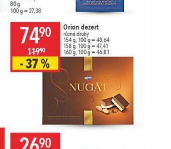 Globus Orion dezert nabídka