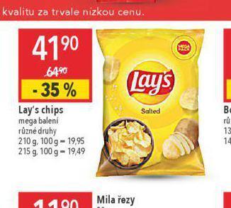 Globus Lay´s chips nabídka
