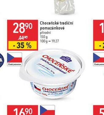 Globus Choceňské tradiční pomazánkové nabídka