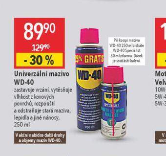 Globus Univerzální mazivo wd-40 nabídka