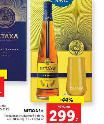 Lidl Metaxa 5* nabídka