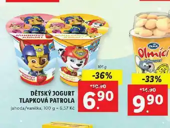 Lidl Dětský jogirt tlapková patrola nabídka