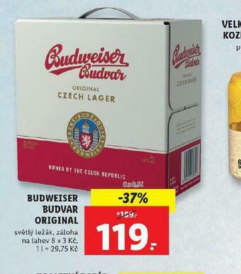 Lidl Pivo budweiser budvar nabídka