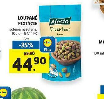 Lidl Loupané pistácie nabídka
