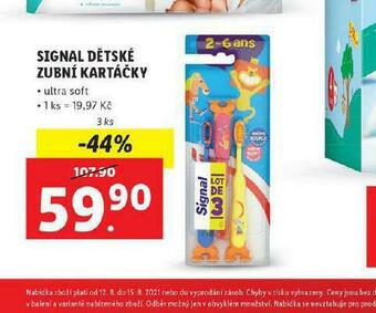 Lidl Signal dětské zubní kartáčky nabídka
