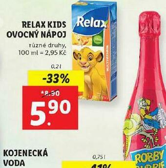 Lidl Relax kids ovocný nápoj nabídka