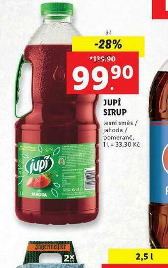 Lidl Jupí sirup nabídka
