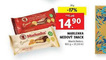 Lidl Marlenka medový snack nabídka