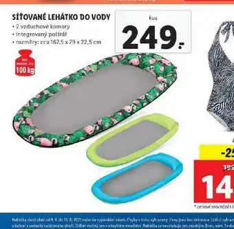 Lidl Síťové lehátko do vody nabídka