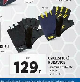 Lidl Cyklistické rukavice nabídka