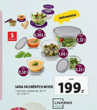 Lidl Sada skleněných misek nabídka