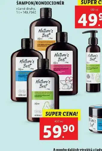 Lidl Šampon, kondicioner nabídka