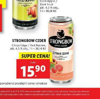 Lidl Strongbow cider nabídka