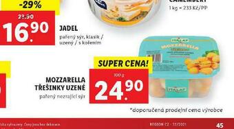 Lidl Mozzarella třešinky uzené nabídka