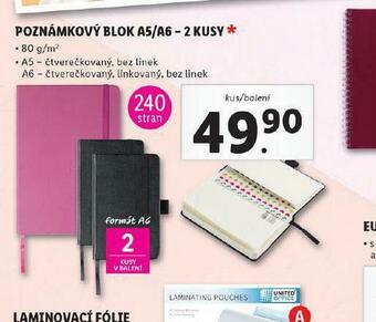 Lidl Poznámkový blok nabídka