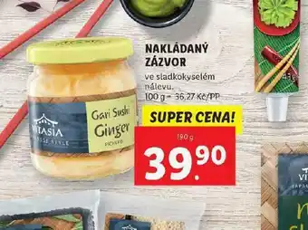 Lidl Nakládaná zázvor nabídka