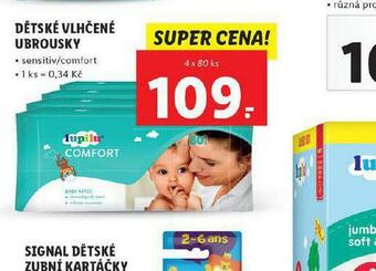Lidl Lupilu dětské vlhčené ubrousky nabídka