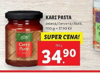 Lidl Kari pasta nabídka