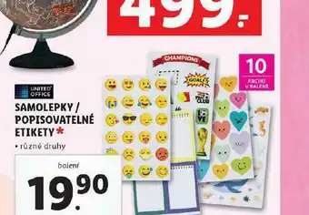Lidl Samolepky / popisovatelné etikety nabídka