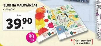 Lidl Blok na malování a4 nabídka