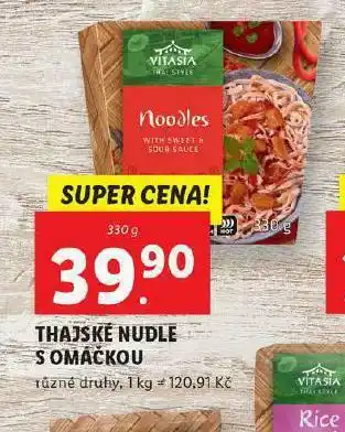 Lidl Thajské nudle s omáčkou nabídka