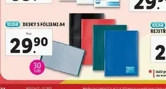 Lidl Desky s fóliemi a4 nabídka