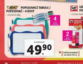 Lidl Popisovací tabule / popisovače nabídka
